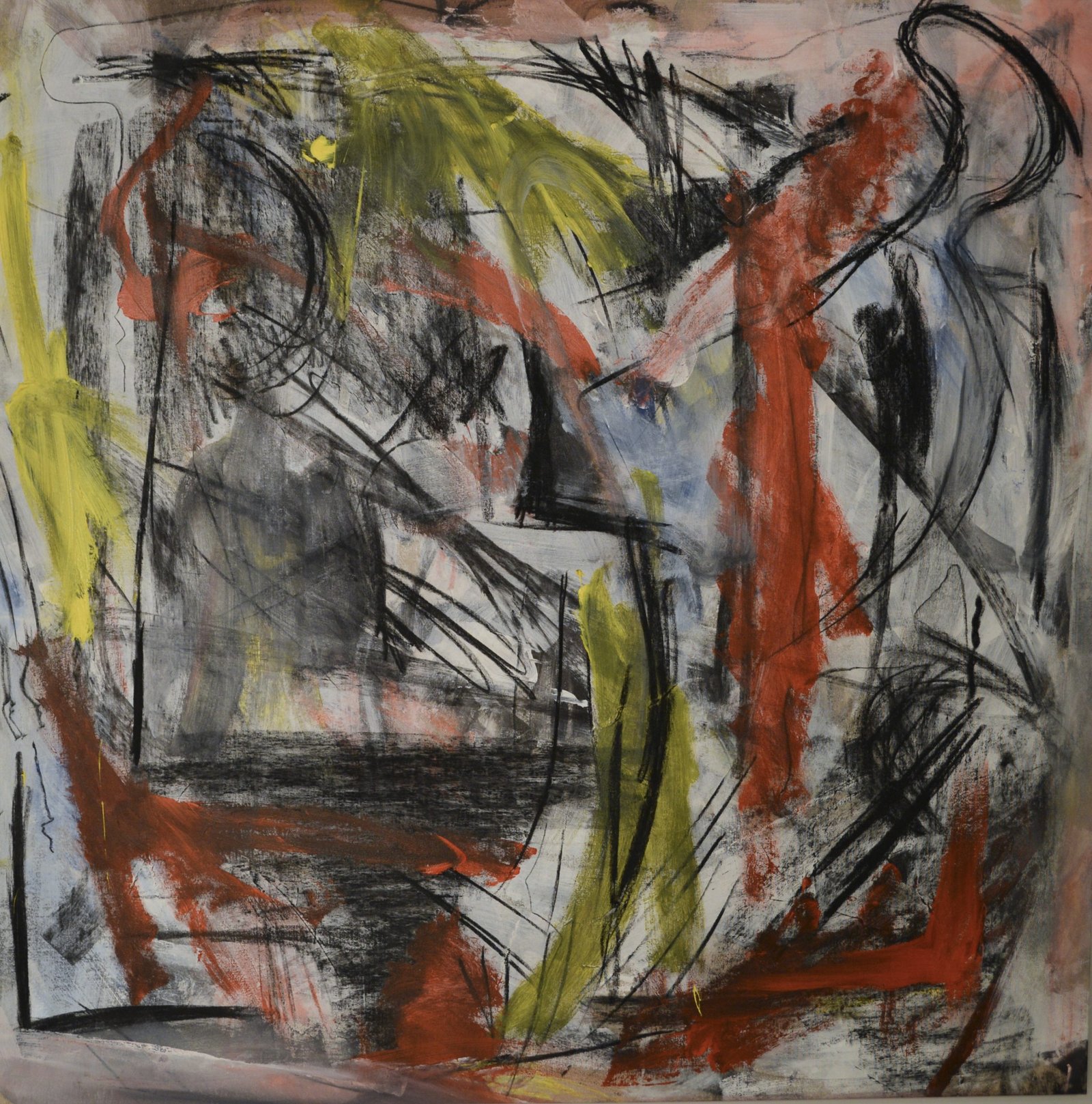 senza titolo, 2022 acrilico su tela, 100x100 cm.