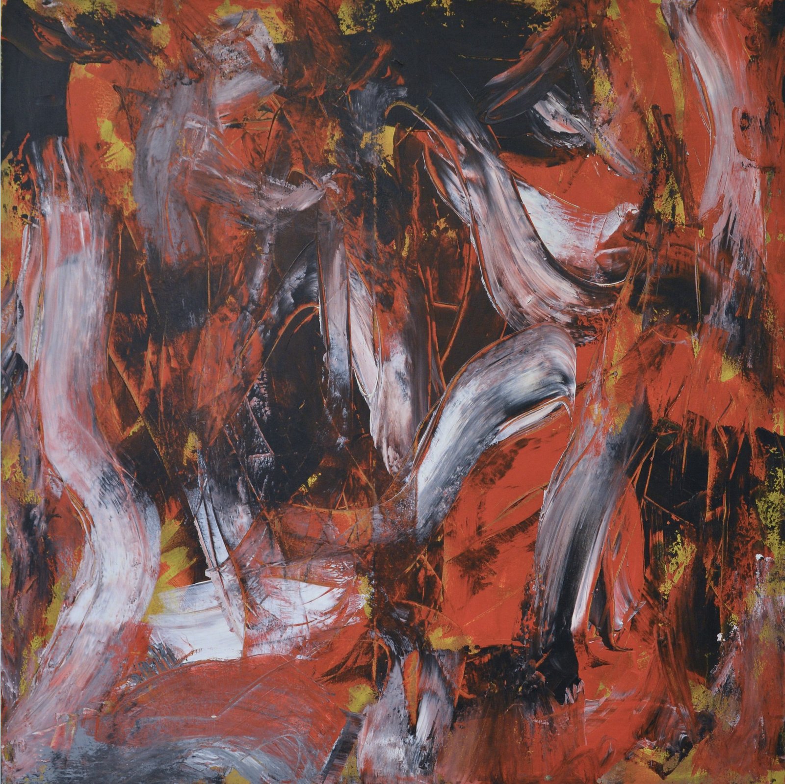 senza titolo, 2020 acrilico su tela, 80x80 cm.