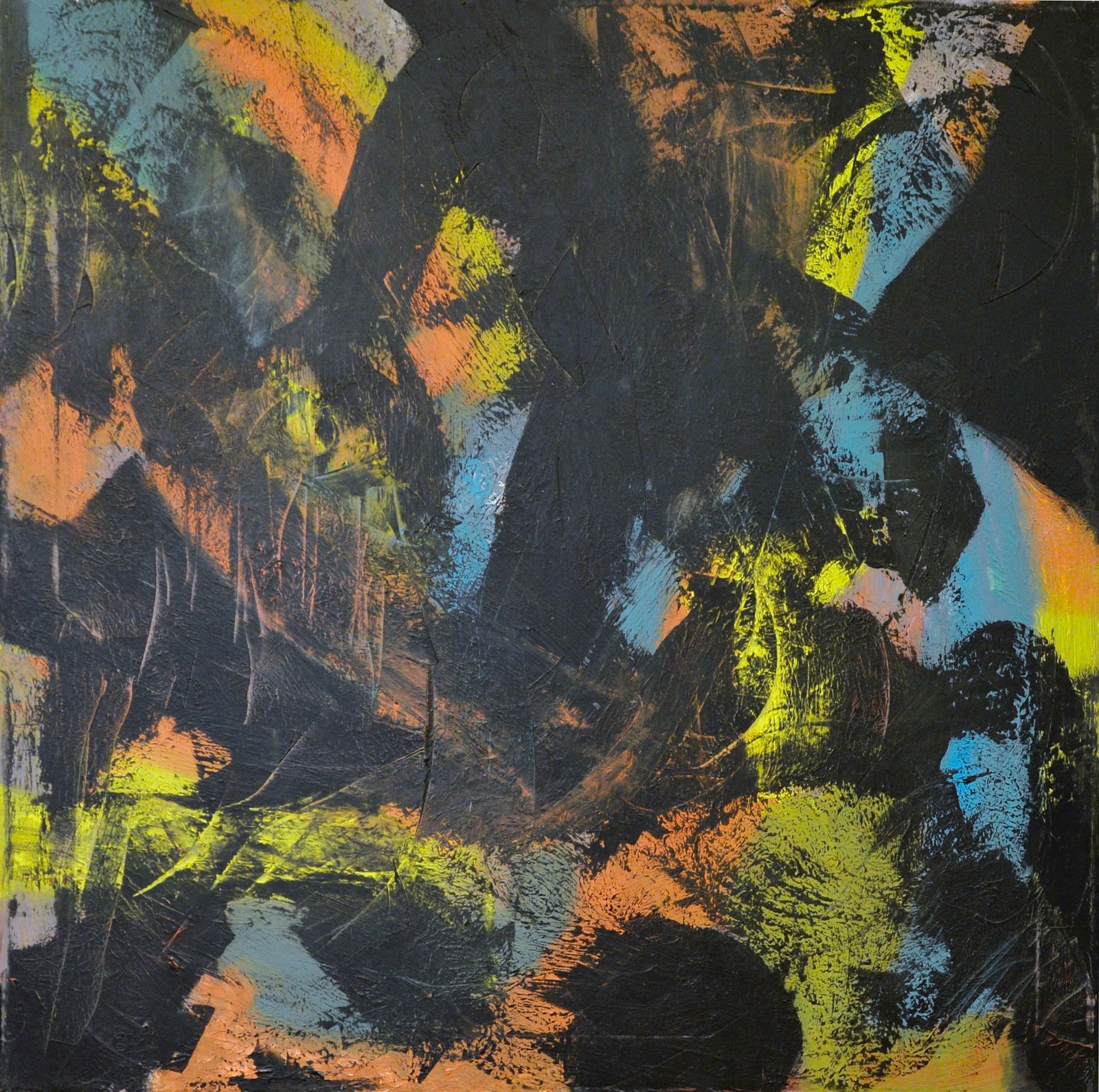 senza titolo, 2020 acrilico su tela, 70x70 cm.