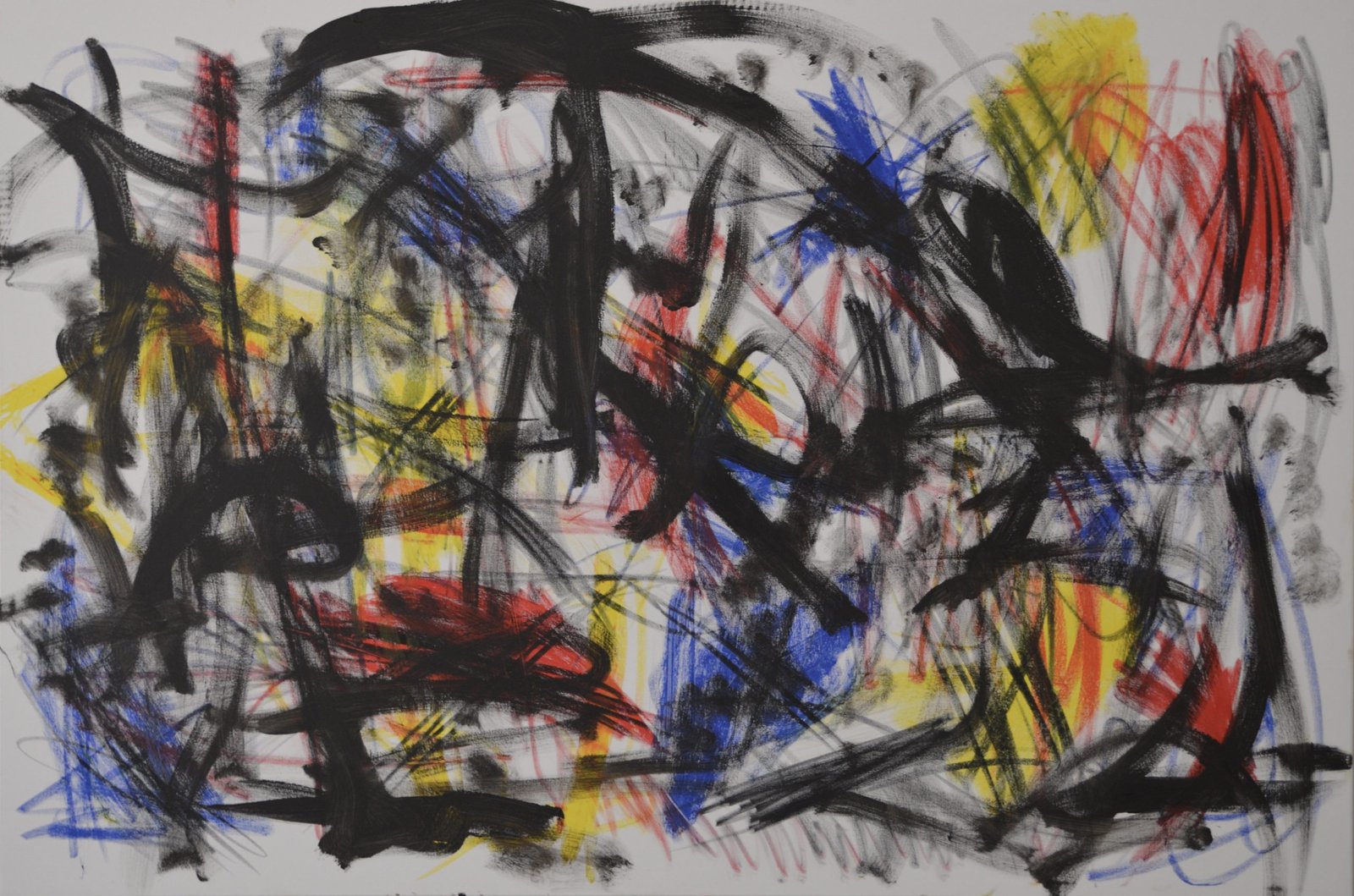 senza titolo, 2020 tecnica mista, 100x150 cm.