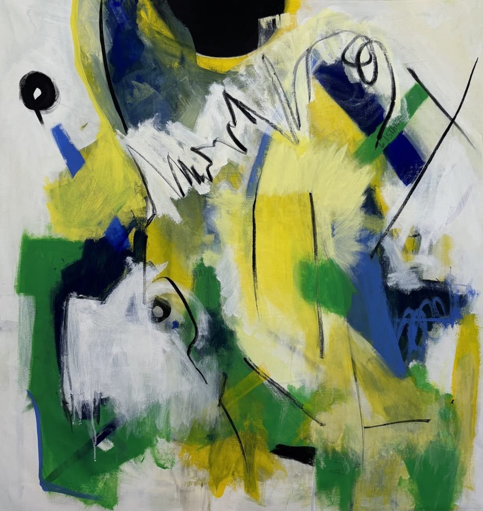 L'Istante, 2025, Tecnica mista, 105x105cm.
